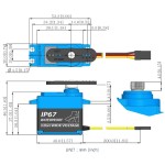 Hot Sales D956WP ACTUATOR 20mm, Waterproof, Coreless, Wide Voltage, High Torque Actuator (7.4V)